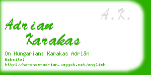 adrian karakas business card