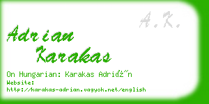 adrian karakas business card